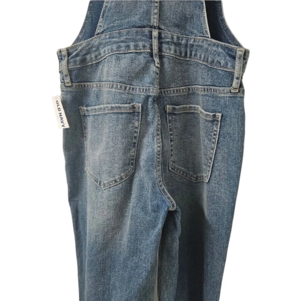 6  OLD NAVY BLUE DENIM OVERALLS WOMEN'S SIZE O - Picture 7 of 10